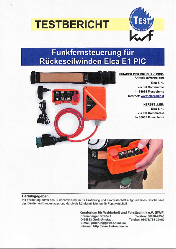 Elca E1 PIC Fernsteuerung Forstfunk